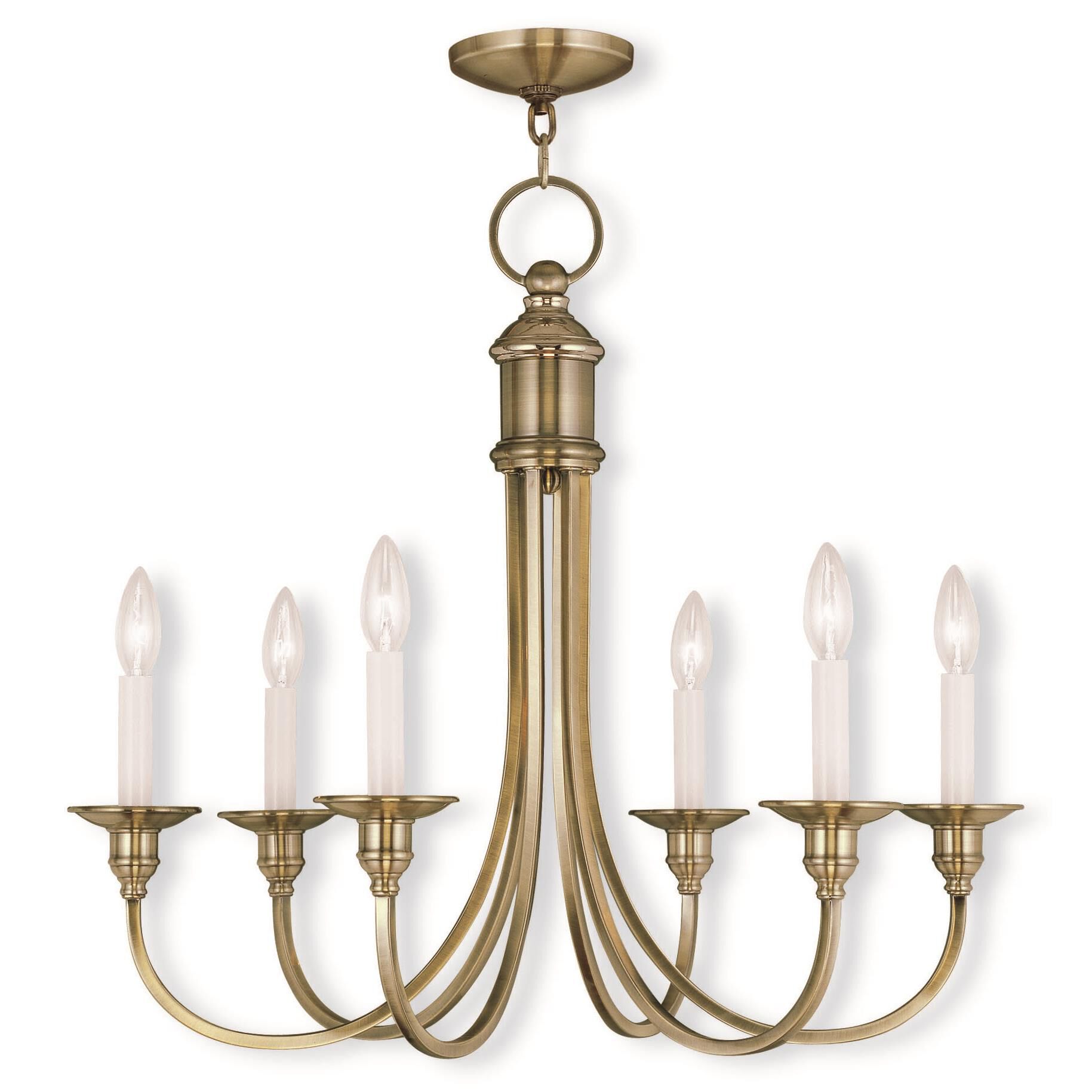 Cranford 26 Inch 6 Light Chandelier by Livex Lighting